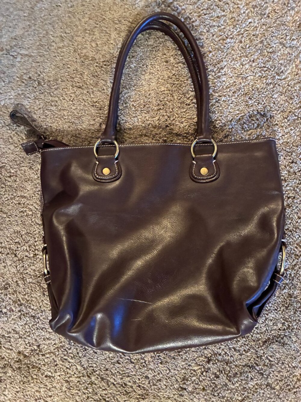 Tommy Hilfiger Soft Brown Leather Medium-Large HANDBAG